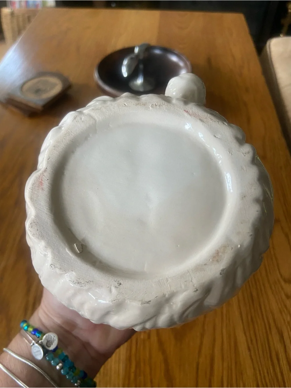 Large Vintage Santa Face Ceramic Mug
